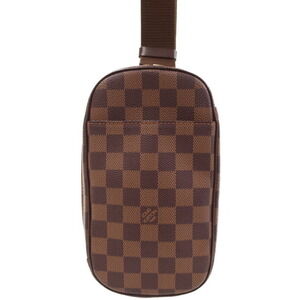 Louis Vuitton Damier Ebene Brown Pochette Ganjou Body Bag